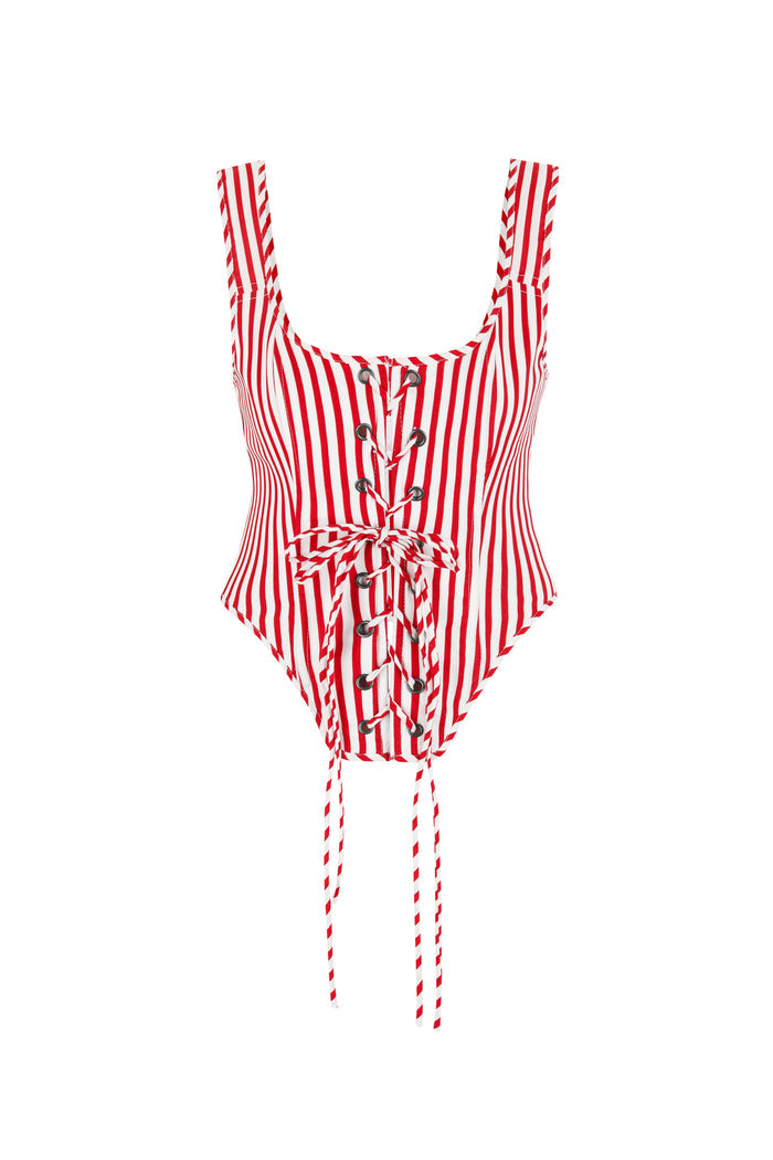 The Candy Stripe Duchess Corset