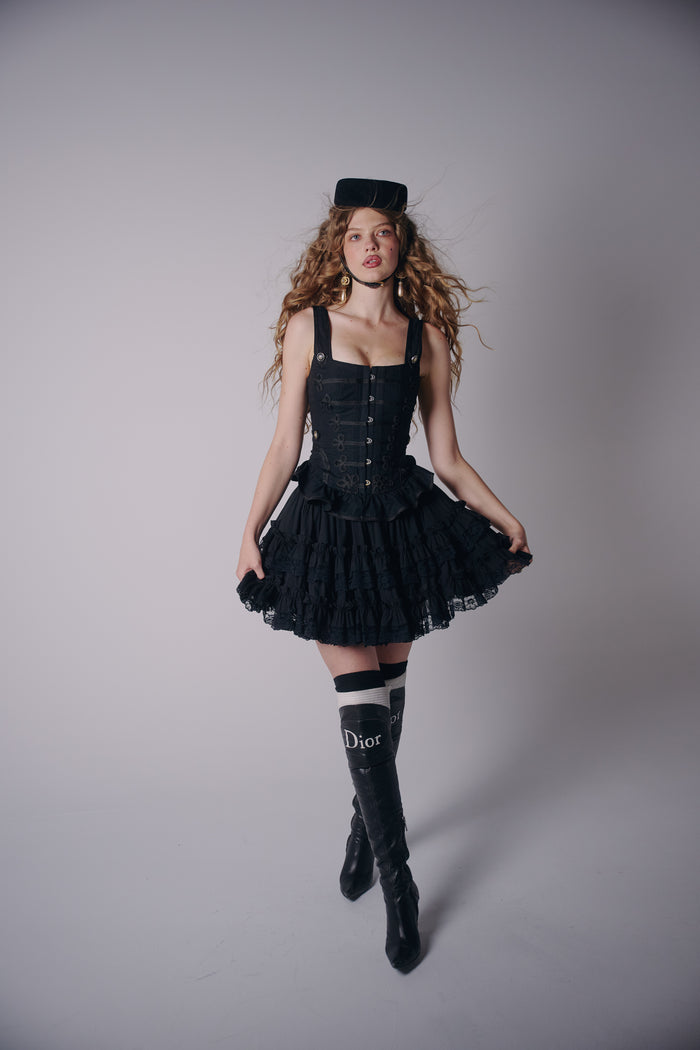 The Caviar Mini Pannier Petticoat