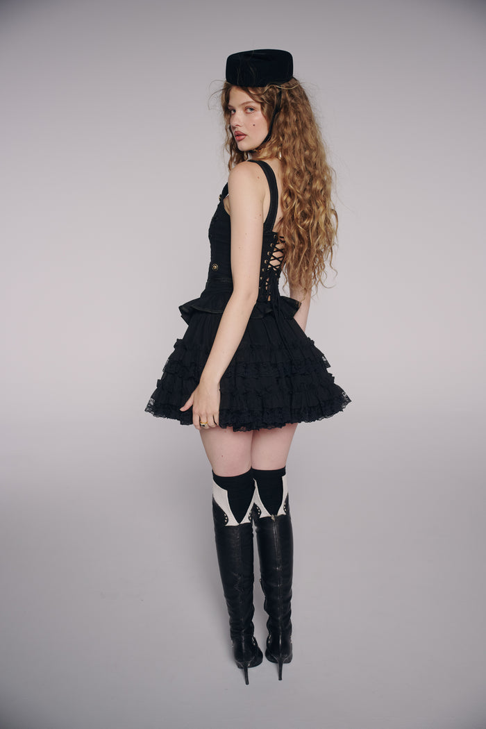 The Caviar Mini Pannier Petticoat