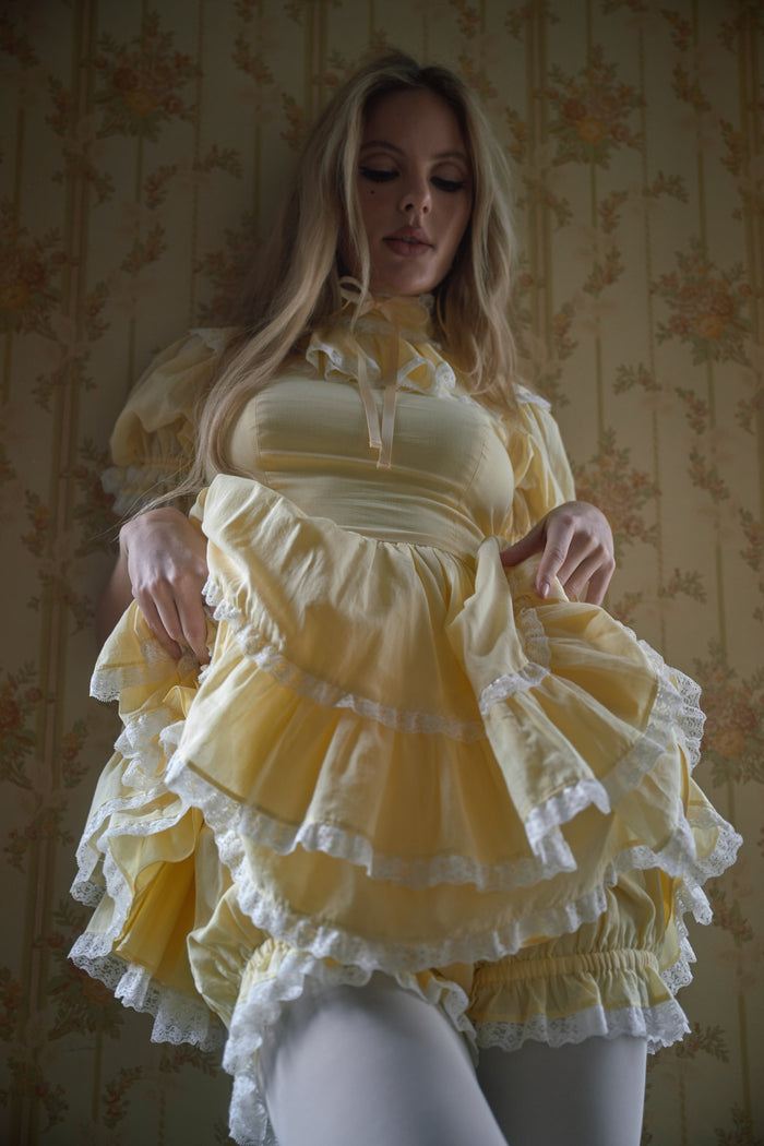 The Custard Alice Dress