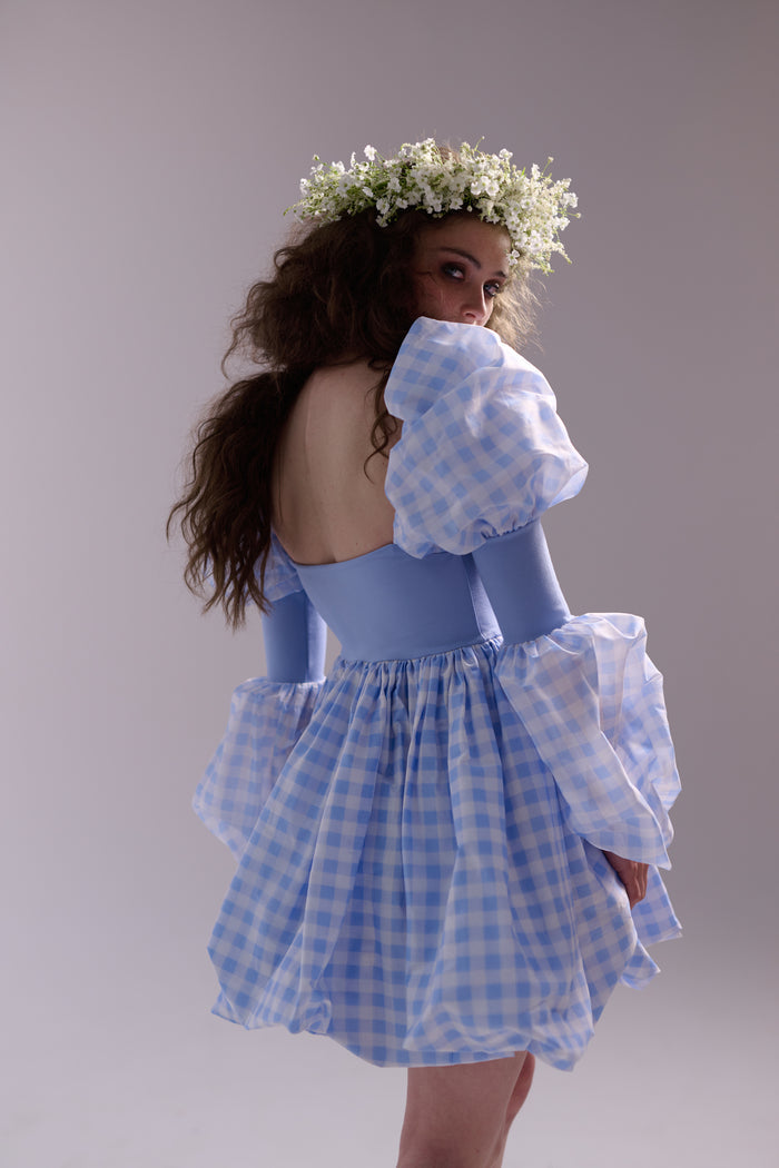 The Dairy Gingham Barre Dress