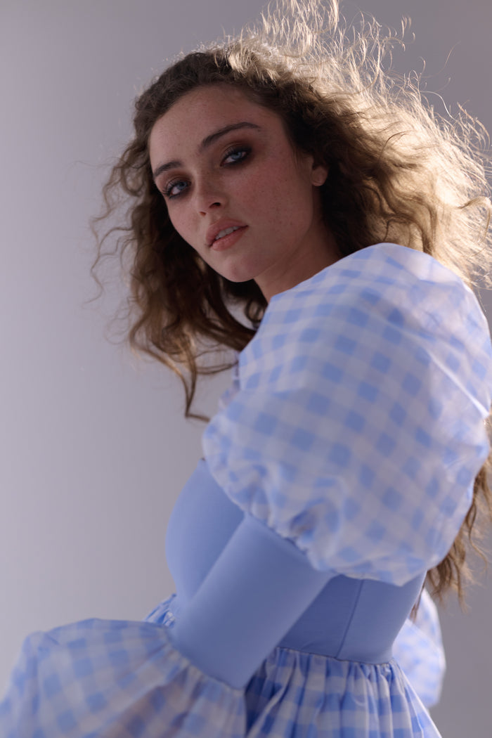 The Dairy Gingham Barre Dress