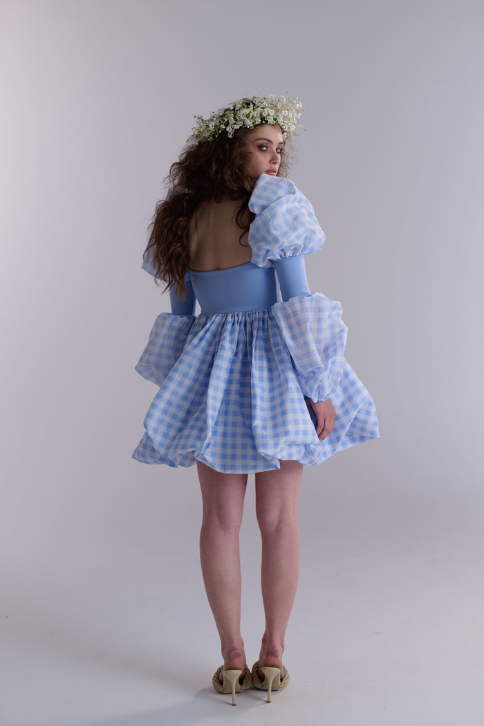The Dairy Gingham Barre Dress