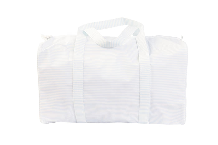 The Duffle Bag- Light Blue Stripe