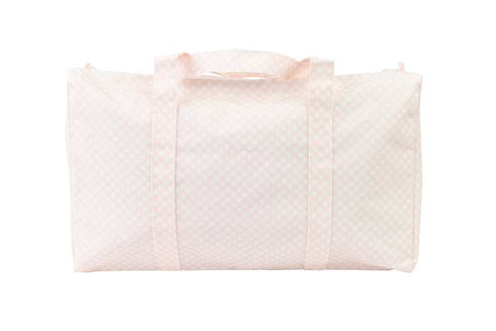 The Duffle Bag- Pink Gingham