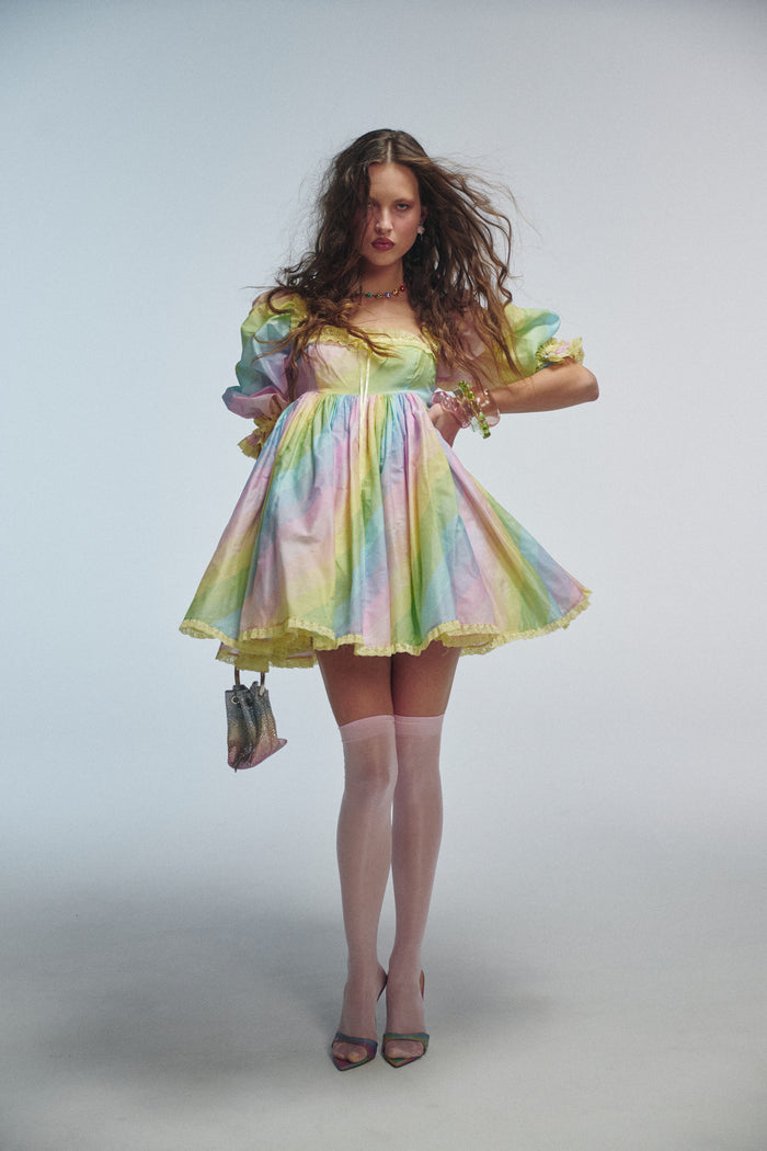The End Of The Rainbow Gossamer Puff Dress