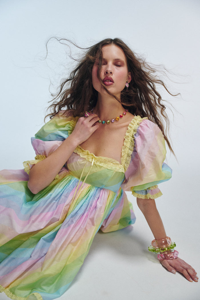 The End Of The Rainbow Gossamer Puff Dress