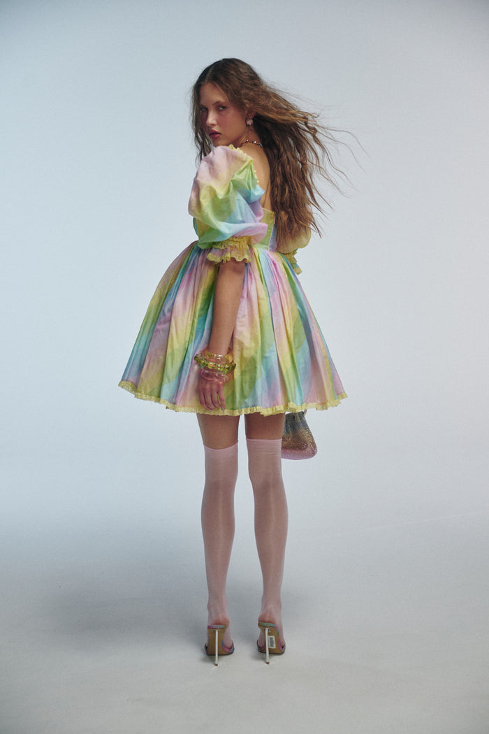 The End Of The Rainbow Gossamer Puff Dress
