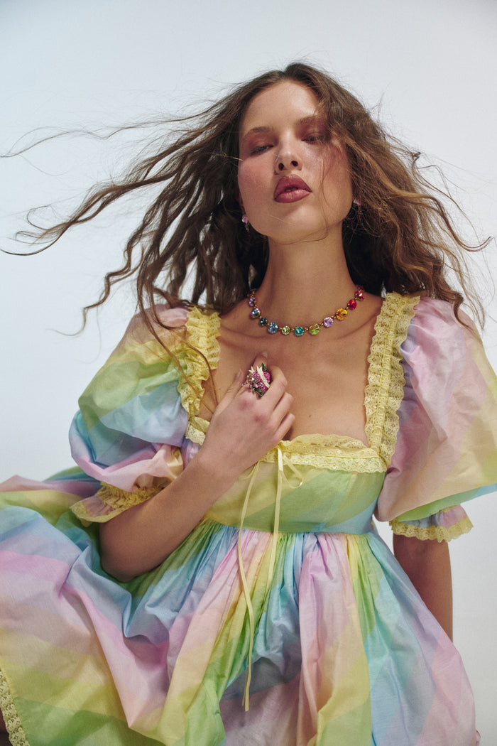 The End Of The Rainbow Gossamer Puff Dress