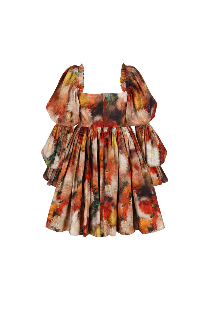The Impression Flowers Raphaelite Puff Dress