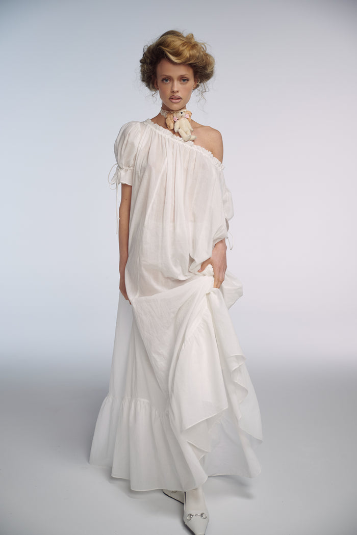 The Ivory Antique Chemise Gown