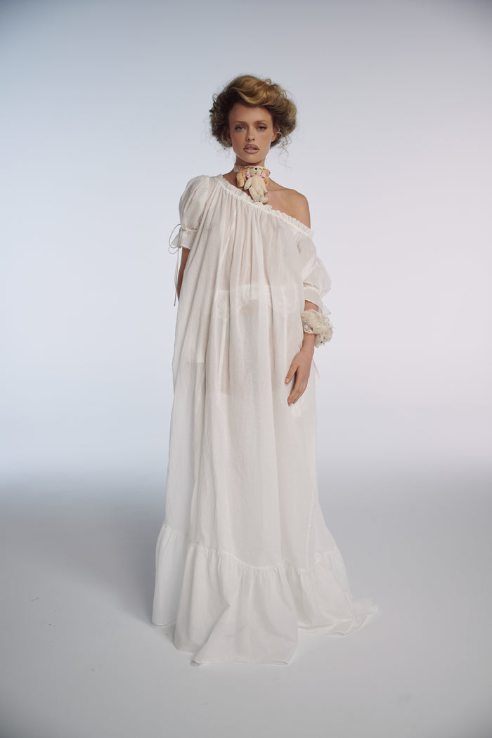 The Ivory Antique Chemise Gown
