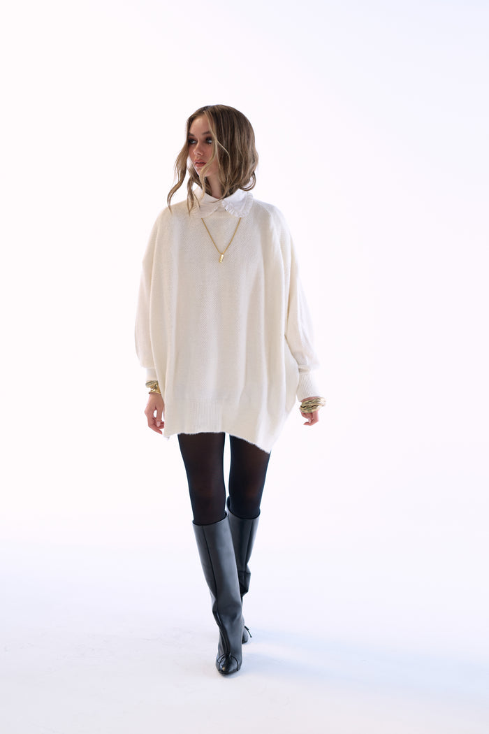 The Ivory Ballet Fuzz Sweater