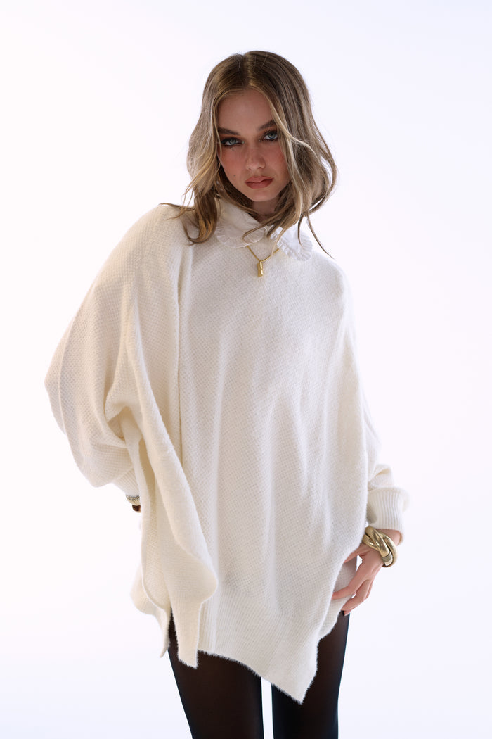The Ivory Ballet Fuzz Sweater
