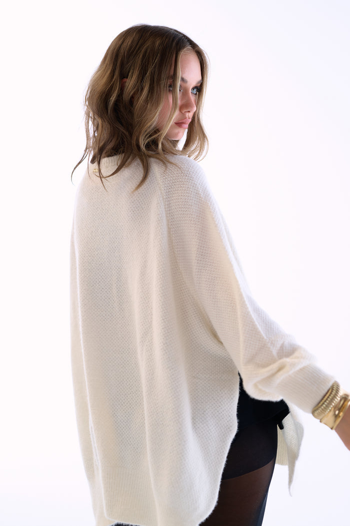 The Ivory Ballet Fuzz Sweater