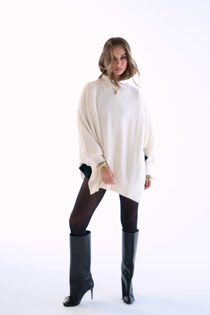 The Ivory Ballet Fuzz Sweater