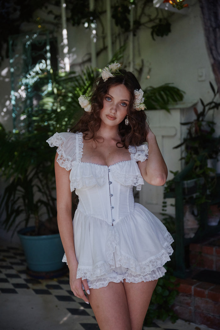 The Ivory Chantilly Corset
