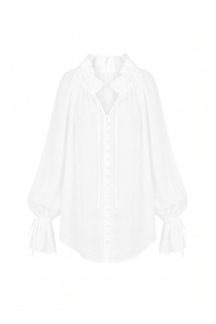 The Ivory Cotton Shakespeare Blouse