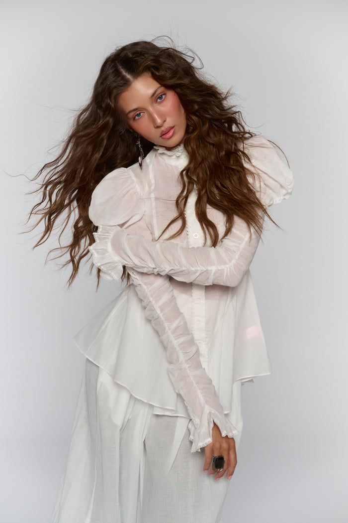 The Ivory Equestrian Blouse