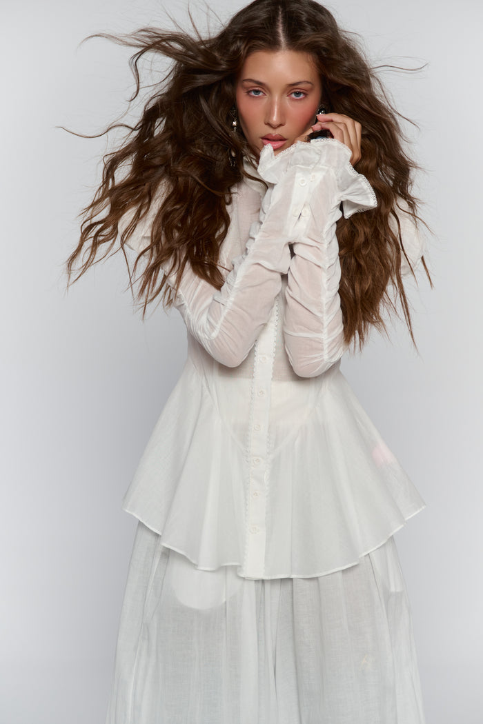 The Ivory Equestrian Blouse
