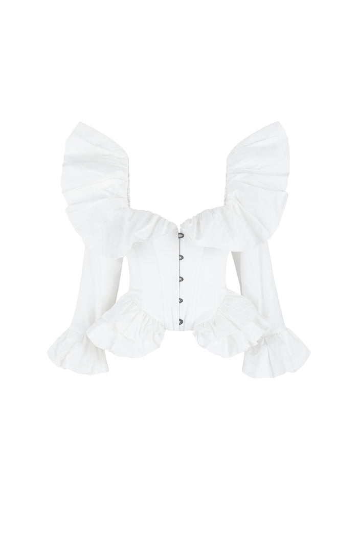 The Ivory Frou Frou Corset