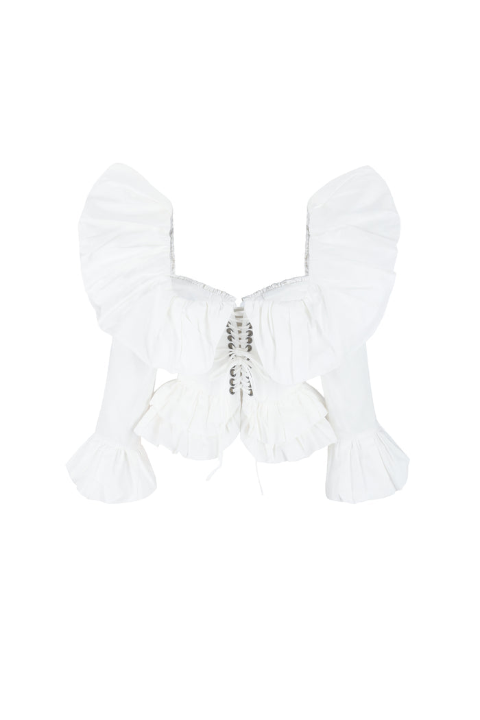 The Ivory Frou Frou Corset