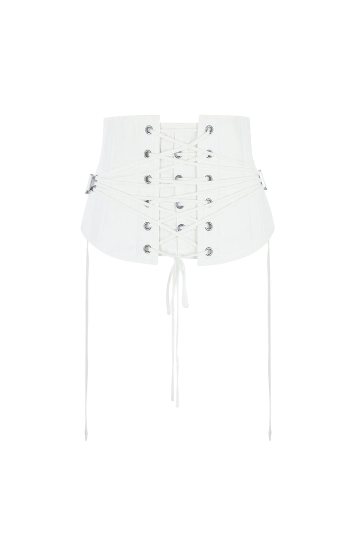 The Ivory Hourglass Waist Corset