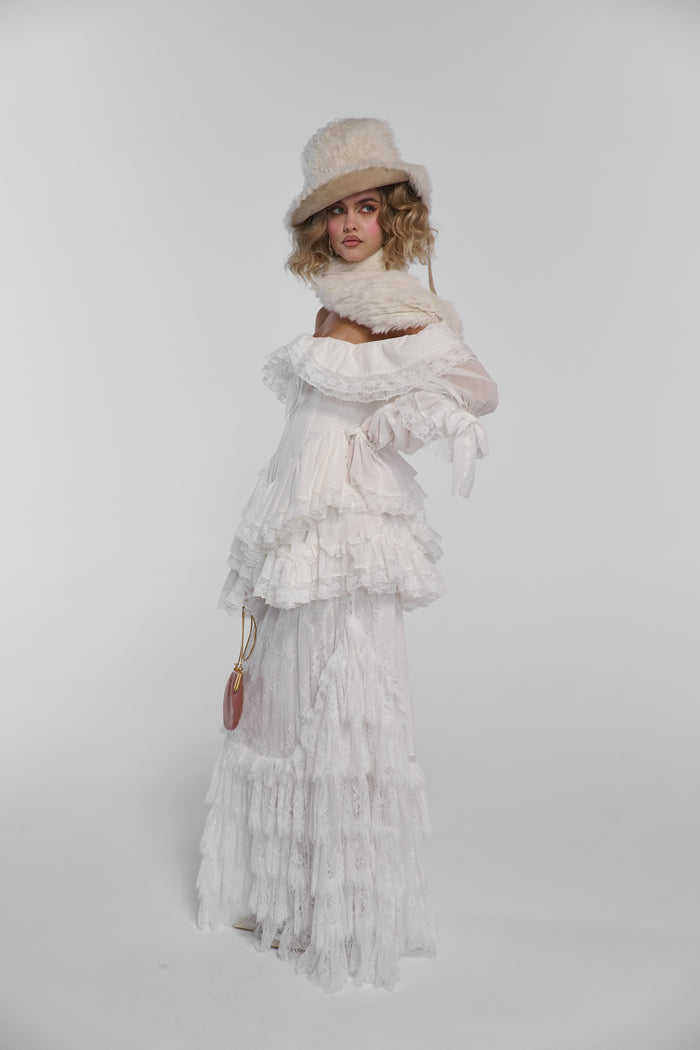 The Ivory Lace Gatsby Skirt
