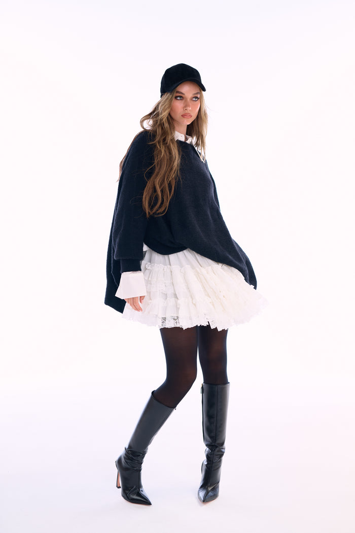 The Ivory Mini Pannier Petticoat