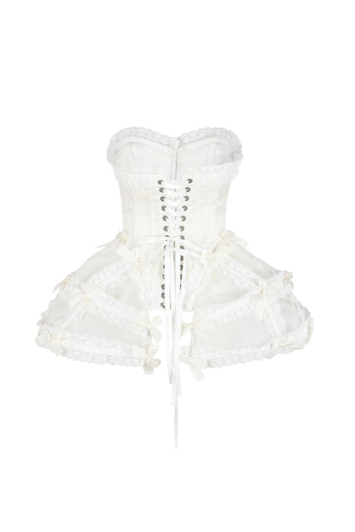 The Ivory Silk Gossamer Corset