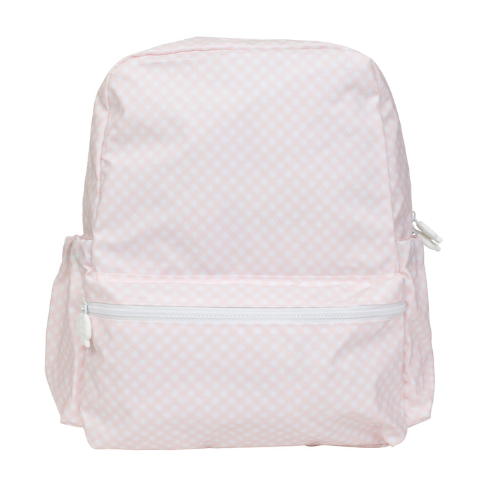The Large Backpack- Pink Gingham