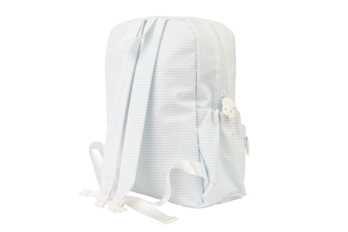 The Large Backpack-Light Blue Stripe