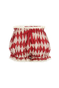 The Mini Red Harlequin Alice Bloomer