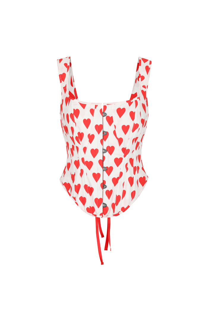 The Queen Of Hearts Rebel Corset