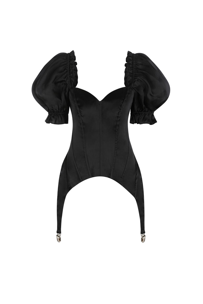 The Silk Satin Caviar Femme Fatale Corset