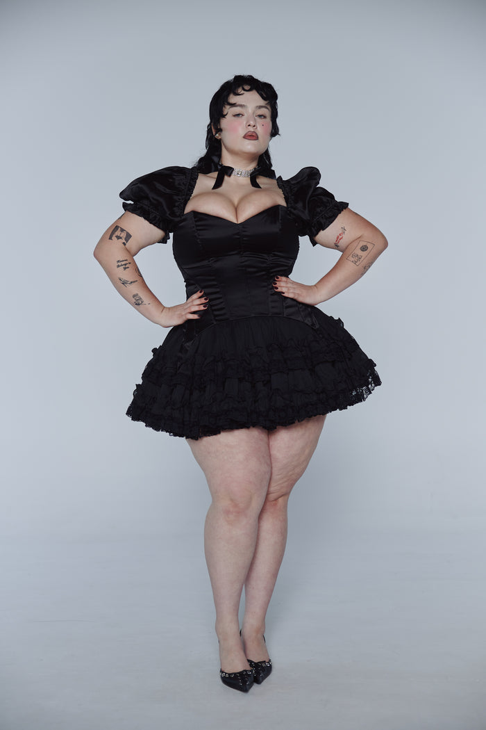 The Silk Satin Caviar Femme Fatale Corset