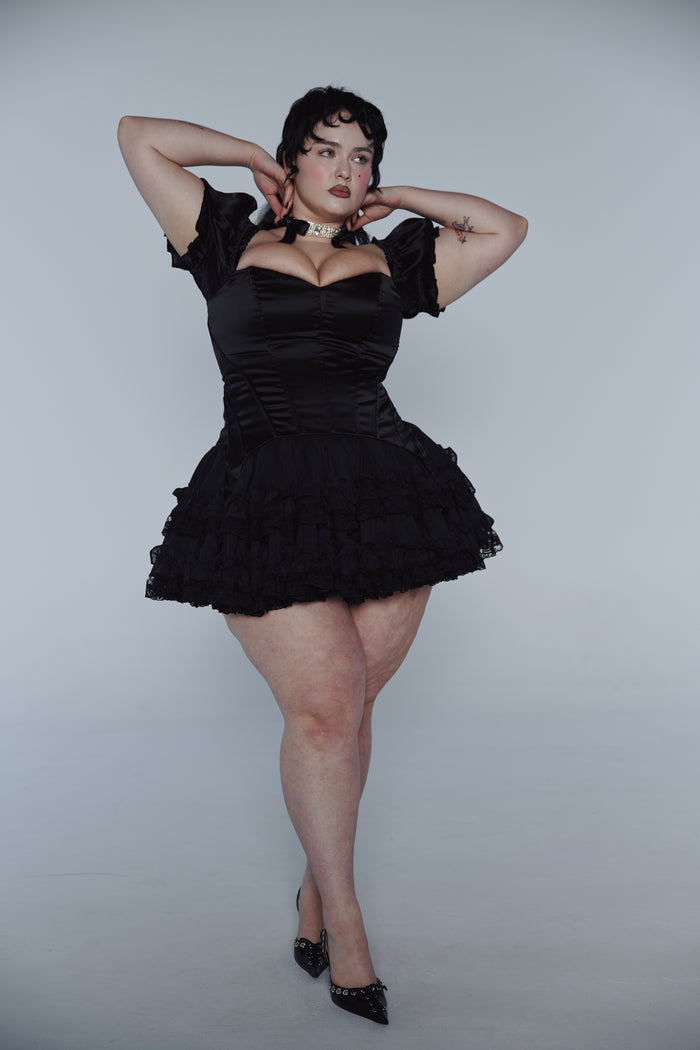 The Silk Satin Caviar Femme Fatale Corset