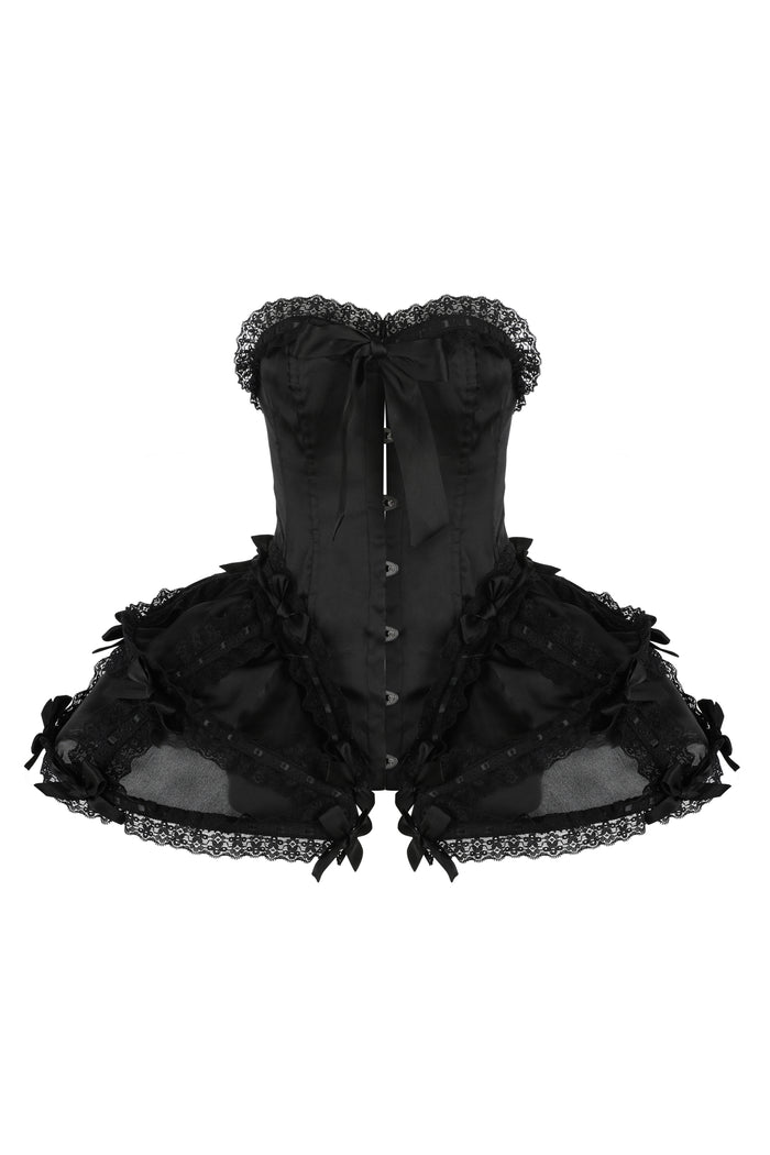 The Silk Satin Caviar Gossamer Corset