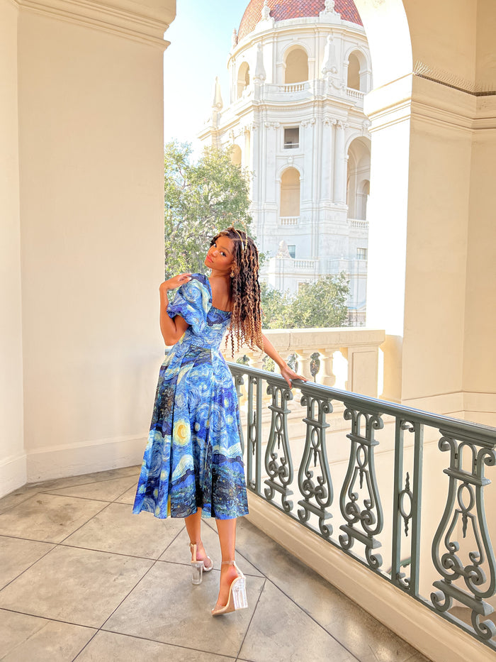 The Starry Night Day Dress