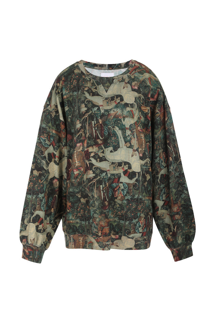 The Unicorn Defends Himself Pillow Sweater