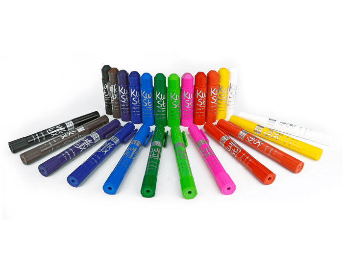 The Pencil Grip Thin Tempera Paint Sticks - Set of 12. Available at www.tenlittle.com