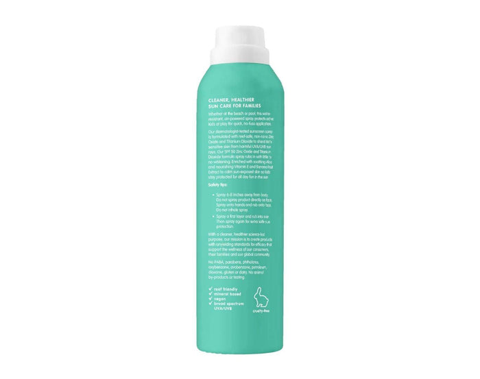 Back of Thinkbaby Spray Sunscreen SPF 50 - Available at www.tenlittle.com