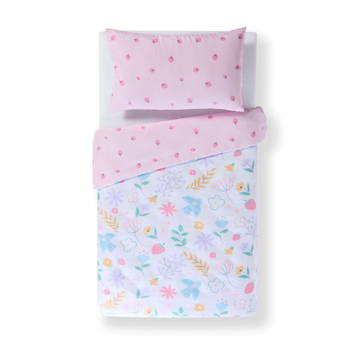 Toddler Duvet and Pillow Bedding Set - Flowers