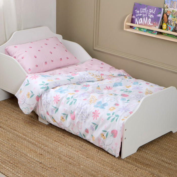 Toddler Duvet and Pillow Bedding Set - Flowers