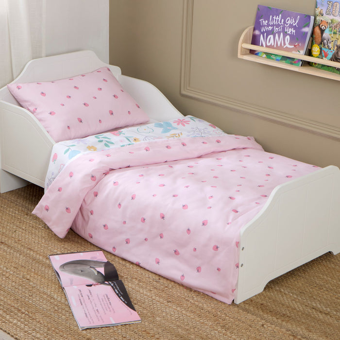 Toddler Duvet and Pillow Bedding Set - Flowers