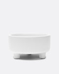 Treat Yourself White Ceramic Dog Bowl