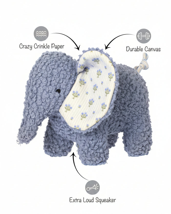 Soft blue elephant pet toy with fun playful safari inspired design . Updated May 2026.