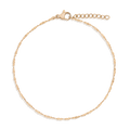 Unbreakable Barely There Chain Anklet Stainless Steel Yellow Gold First