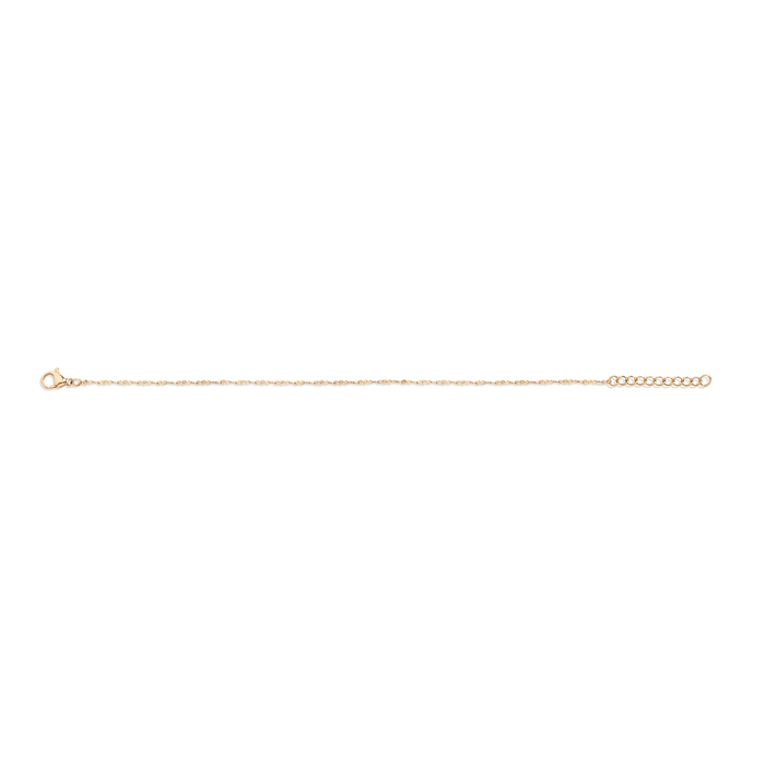 Unbreakable Barely There Chain Anklet Stainless Steel Yellow Gold