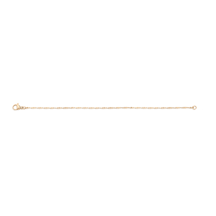Unbreakable Barely There Chain Bracelet Stainless Steel Yellow Gold 6.5in 7in 7.5in
